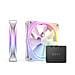 F140 RGB DUO Twin Pack Case per computer Ventilatore 14 cm Bianco 2 pz - Foto miniatura 1