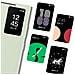 Custodia S24 Ultra Copertina Finestra Touch Smart View, Verde Chiaro - Foto miniatura 2