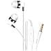 Auricolari Cablati Jack 3,5 Mm Kit Mani Libere Microfono Integrato, Bianco - Foto miniatura 1