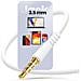 Auricolari Cablati Jack 3,5 Mm Kit Mani Libere Microfono Integrato, Bianco - Foto miniatura 5