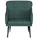 Poltrona Verde Scuro 63x76x80 Cm Velluto - Foto miniatura 3