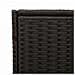 Contenitore Da Giardino Con Ruote Nero 283l In Polyrattan - Foto miniatura 6