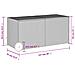 Contenitore Da Giardino Con Ruote Nero 283l In Polyrattan - Foto miniatura 8