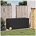 Contenitore Da Giardino Con Ruote Nero 283l In Polyrattan - Foto miniatura 9