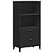 Libreria Viken Nera 60x35x123 Cm In Legno Multistrato - Foto miniatura 2