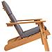 Sedia Adirondack Da Giardino Con Cuscini Legno Massello Acacia - Foto miniatura 3