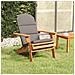 Sedia Adirondack Da Giardino Con Cuscini Legno Massello Acacia - Foto miniatura 8