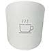 Applique Con Disegno Tazza Del CaffÈ Lampada Da Parete Attacco G9 Bianco - Foto miniatura 3