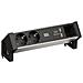 Desk2 Alu Black 1xabd 2xschutzkontakt 1xusbcharger (937.001) - Foto miniatura 1