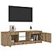 Mobile Porta TV con LED Artigianale 120x30x36 cm Multistrato - Foto miniatura 10