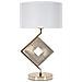 Lampada Da Tavolo Mf144 - Oro - Metallo - 30x30x56 Cm - Foto miniatura 1