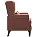 Poltrona Marrone In Tessuto - Foto miniatura 4