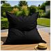 Moku Xxl Poltrona Sacco Rettangolare Da Esterno 180x140cm Nera - Foto miniatura 2
