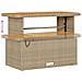 Set Divano da Giardino vitaXL da 13 Pezzi con Cuscini in Rattan Polipropilene Beige, Set da Pranzo da Giardino vitaXL da 4 Pezzi con Cuscini in Rattan Polipropilene Beige - Foto miniatura 9