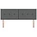 Testiera  Button Tufted Grigio Scuro 140 cm Tessuto - Foto miniatura 5