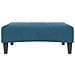 Poggiapiedi Blu 77x55x31 cm in Velluto - Foto miniatura 4