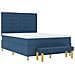 Letto Box Spring con Materasso e Panchina Blu 140x200 cm Tessuto - Foto miniatura 8