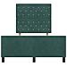 Struttura Letto  Verde Scuro 120x200 cm Velluto - Foto miniatura 8
