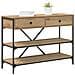 Tavolo Console Rovere Artigianale 100x34.5x75 cm Legno ingegnerizzato - Foto miniatura 3