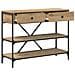 Tavolo Console Rovere Artigianale 100x34.5x75 cm Legno ingegnerizzato - Foto miniatura 4