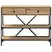 Tavolo Console Rovere Artigianale 100x34.5x75 cm Legno ingegnerizzato - Foto miniatura 5