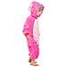 Pigiama Per Bambini Kigurumi Onesie Costume Stich Rosa 125-135 Cm - Foto miniatura 5