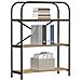 Libreria rovere artigianale 80 x 30 x 109 cm Legno multistrato - Foto miniatura 3