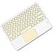 Tastiera Bluetooth Con Tasti Rotondi E Touchpad - Compatibile Con Ipad, Tablet E Smartphone Yellow - Foto miniatura 3