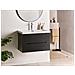 Mobiletto Con Lavabo Makana 80 Cm Nero - Foto miniatura 1