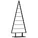 Albero di Natale in metallo con supporto Nero 150 cm Acciaio - Foto miniatura 1