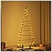 Albero di Natale in metallo con supporto Nero 150 cm Acciaio - Foto miniatura 4