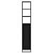 Mobile da Bagno Rovere Nero 40 x 30 x 180 cm Legno multistrato - Foto miniatura 6
