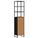 Mobile da Bagno Rovere Nero 40 x 30 x 180 cm Legno multistrato - Foto miniatura 7