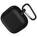 Custodia Protettiva In Silicone Compatibile Con Auricolari Bluetooth Huawei Freeclip Con Gancio Black - Foto miniatura 3