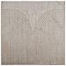 Tappeti per area Quadrato GALATI Beige 200 x 200 cm Poliestere - Foto miniatura 1
