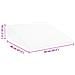 Cuscino a Wedge Bianco 69 x 64 x 19 cm Schiuma Memory - Foto miniatura 9