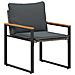 Set di Mobili con cuscino 3 pcs Grigio e Grigio Scuro Rattan - Foto miniatura 6