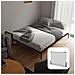 Letto A Scomparsa Studio Orizzontale 200x150 cm con Pistoni a Gas, Telaio Metallico Robusto, Capacità 350 kg, Ideale per Stanze Piccole o Monolocali, Salvaspazio, Materasso Non Incluso - Foto miniatura 1