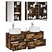 Set di mobili per il bagno 5 pcs Rovere Fumo - Foto miniatura 3
