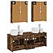 Set di mobili per il bagno 5 pcs Rovere Fumo - Foto miniatura 8