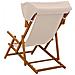 Lettino 2 pcs 3 Posizione Legno di Eucalipto Massello Beige - Foto miniatura 3