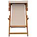 Lettino 2 pcs 3 Posizione Legno di Eucalipto Massello Beige - Foto miniatura 8