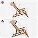 Lettino 2 pcs 3 Posizione Legno di Eucalipto Massello Beige - Foto miniatura 10
