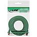 cavo patch per rete dati lan cat. 6, 2x rj45, doppia schermatura sftp (pimf) , halogenfree, colore verde, 5m - Foto miniatura 2