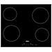 Piano Cottura HIC 64401 in VetroCeramica 4 Zone Cottura da 60 cm Colore Nero - Foto miniatura 3