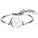 Bracciale Chakra In Acciaio 316l Con Piastrina Incisa Vergine - Foto miniatura 2