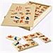 Domino Animali Marini. Il Domino Gioco Da Tavolo Con Tessere E Scatola Di Legno Per Bambini. - Foto miniatura 1