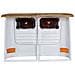 Credenza Camion In Legno Massello Di Mango Bianco - Foto miniatura 6