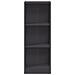 Libreria a 3 Ripiani Grigia 40x24x109 cm in Legno Multistrato - Foto miniatura 5