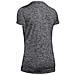 Tech Short Sleeve V - Twist, Maglietta Donna, Nero (black / Silver Metallic 001), Xs - Foto miniatura 3